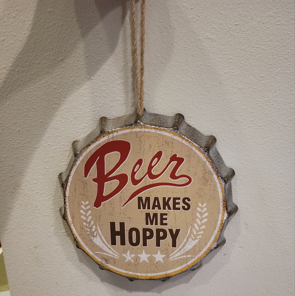 Fun metal wall hanging